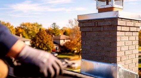 Fitting a stainless cap to a block flue in Rancho Cucamonga